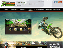 Tablet Screenshot of pilgrimpowersports.com